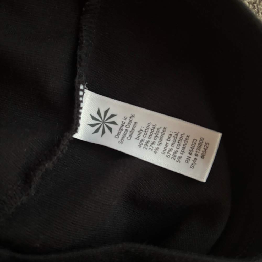 Athleta Whirlwind Tank Dress, Black  SIZE XS - Picture 6 of 6